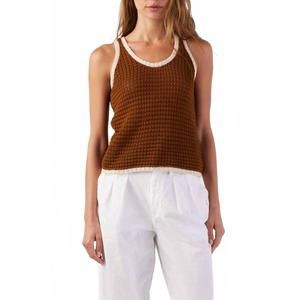 NEW AMO amy sleeveless sweater in sedona